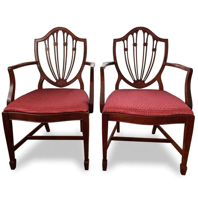 1940s 1949 Drexel "New Travis Court" Mahogany Dining Table & 8 Thomasville Chairs For Sale - Image 5 of 12