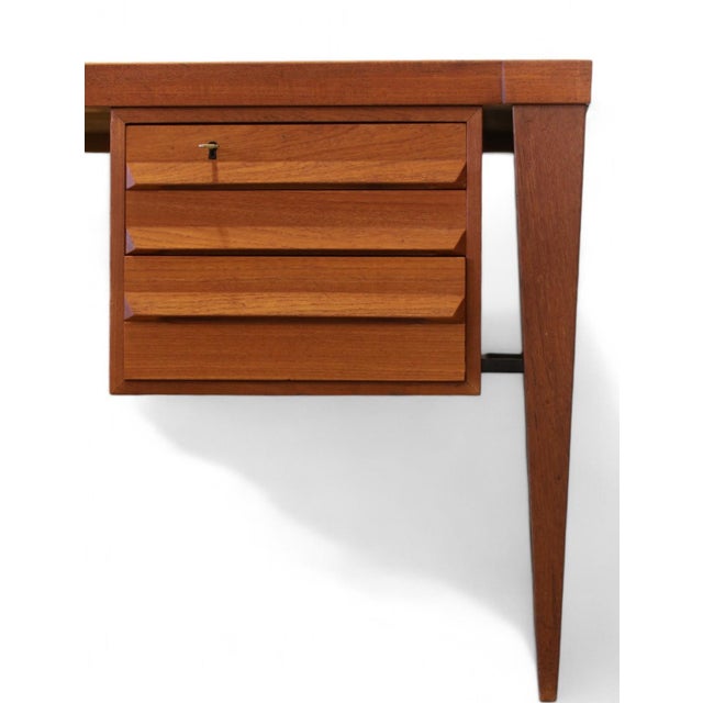 1970s Desk Model 70 in Teak by Kai Kristiansen for Feldballe Møbelfabrik, 1960s For Sale - Image 5 of 18