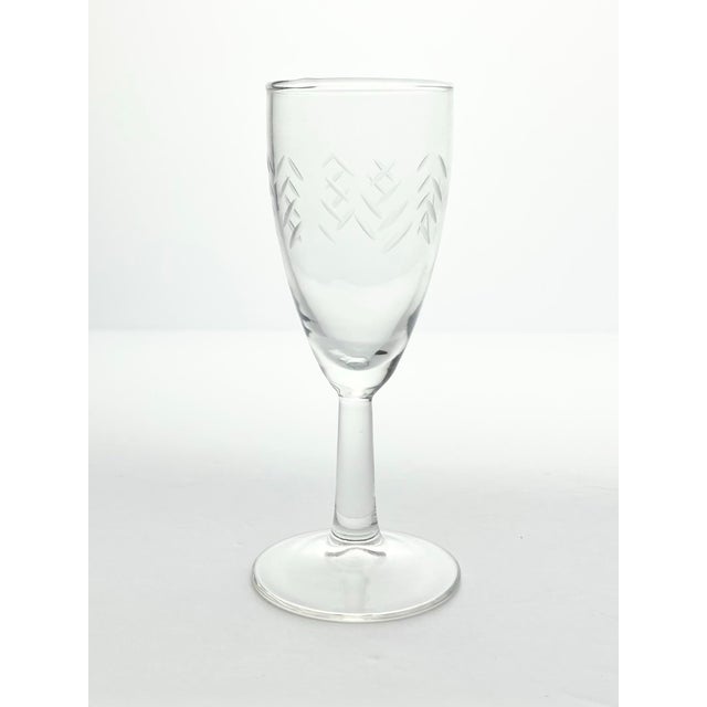 1950s Vintage Mid-Century Javit “Rain” Whiskey Sour Cocktail Liquor Glasses - Set of 6 For Sale - Image 4 of 6
