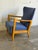Blue Upholstered Beechwood Lounge Chair Danish Mid-Century Modern 1960s For Sale In Los Angeles - Image 6 of 10