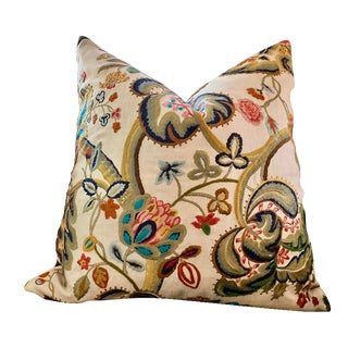 Pierre Frey “Les Colonies” Braquenié Down-Filled 18" Pillow - Single For Sale