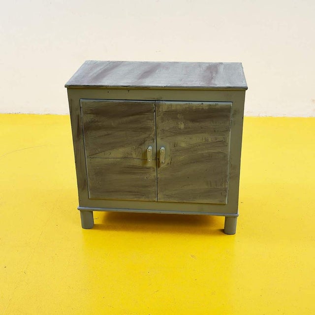 Wood Vintage Multifunctional Wood Cabinet For Sale - Image 7 of 7