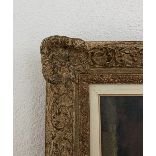 Henri Fehr, Jeune fille au rouge à lèvres, Oil on Canvas, Framed For Sale - Image 9 of 13