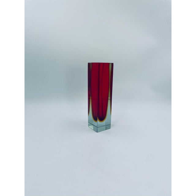 Sommerso Murano Glass Wazon Vase from Seguso Vetri d'Arte, 1965 For Sale - Image 6 of 8