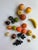 Traditional Mid-Century Alabaster and Stone Fruit in a Wicker Basket For Sale - Image 3 of 8