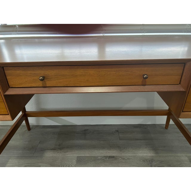 Wood West Elm Mid-Century Modern Desk For Sale - Image 7 of 7