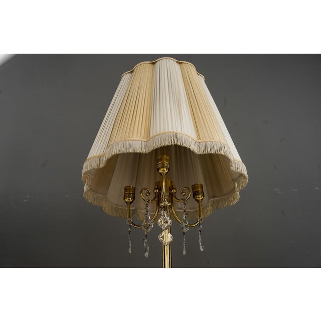 1950s Floor Lamp attributed to J. & L. Lobmeyr for Lobmeyr, Vienna, 1950s For Sale - Image 5 of 18