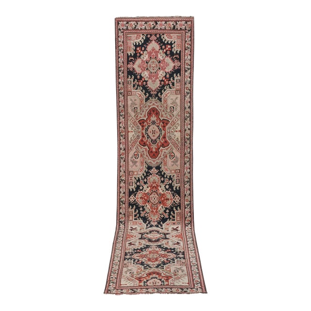 Neoclassical Style Caucasian Style Runner, Extra-Long Hallway Carpet For Sale