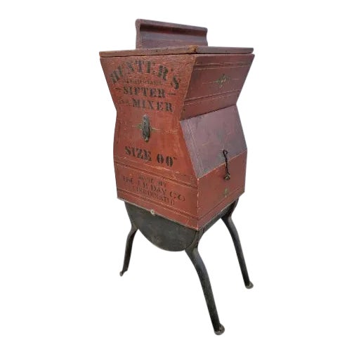 Antique Jh Day and Co. Hunters Lightning Sifter & Mixer Fast Kitchen Sifter Mixer For Sale
