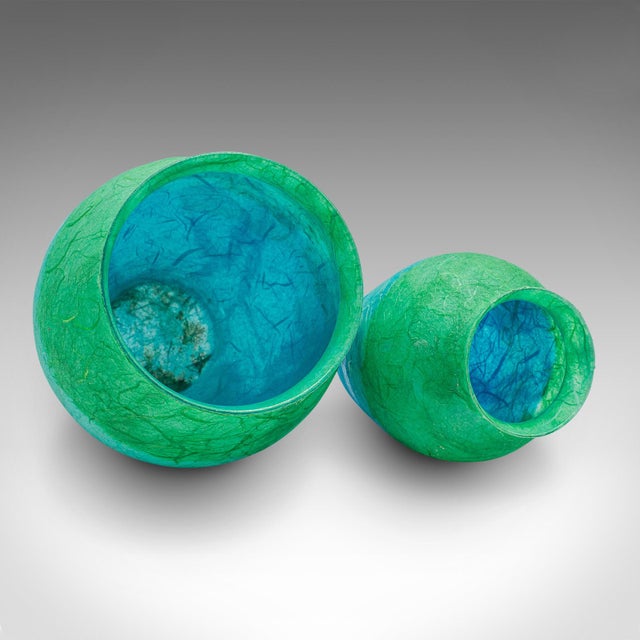 2000's Contemporary Flower Vase Duo For Sale - Image 10 of 12