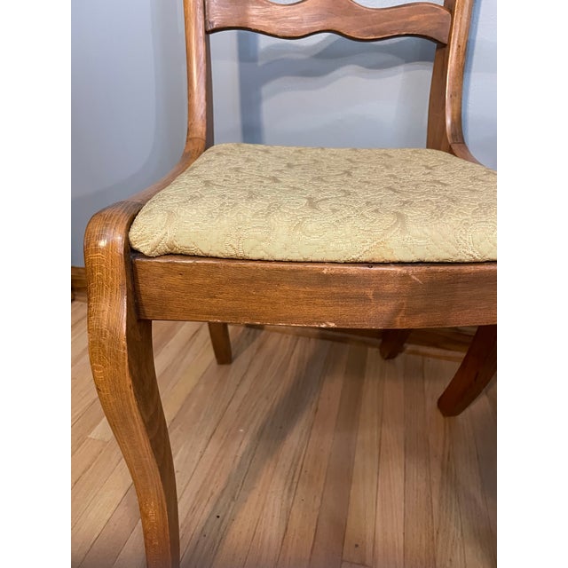 1940’s Tell City Chair Co. Mahogany Duncan Phyfe Rose Back Chair 4526
