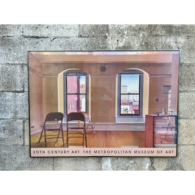 1980's John Moore "Thursday" Metropolitan Museum of Art Exhibition Framed Poster. 20th Century Art Exhibition Framed in a...