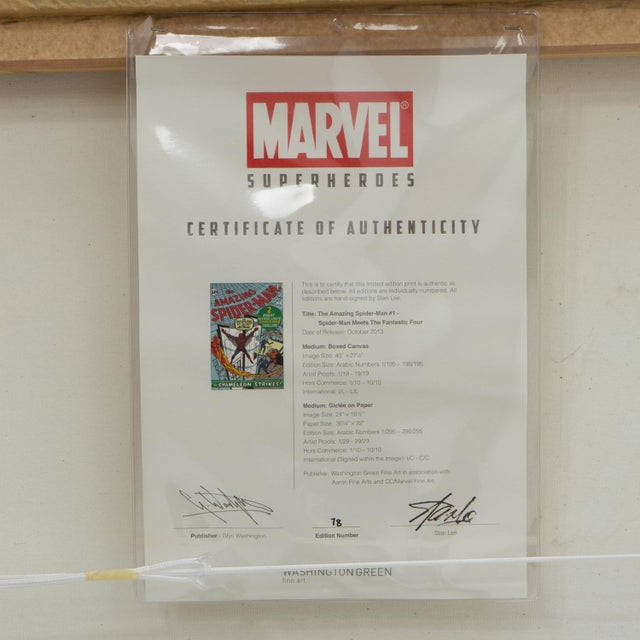 Limited Edition Marvel Print Signed, Numbered, Stan Lee For Sale - Image 3 of 11