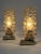 Metal Brass & Bubble Glass Bedside Table Lamps from Teka, Germany, 1950s, Set of 2 For Sale - Image 7 of 18