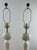 Modern Pair of 1970s Modernist Sculpted White and Black Marble Lamps For Sale - Image 3 of 8