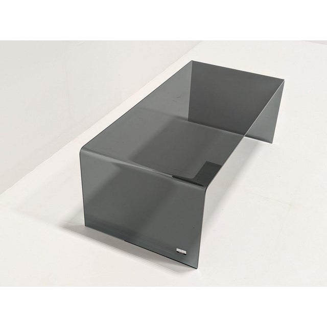 Charcoal Central Coffee Table and Ottoman from Natuzzi Mercurio, Set of 2 For Sale - Image 8 of 17