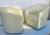 Italian 20 Th. Pair of Italian Natuzzi Leather Barrel Back Swivel Chaits For Sale - Image 3 of 7