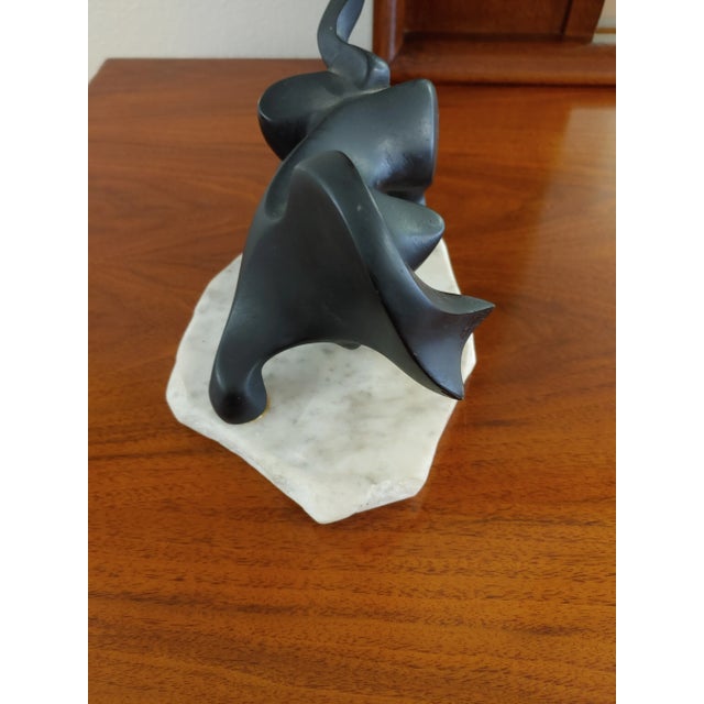Mid 20th Century Cubist Style Cast Resin Bull Sculpture For Sale In New York - Image 6 of 8