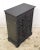 Traditional Vintage Black Wood 2 Door Storage Cabinet For Sale - Image 3 of 10