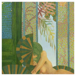 Leo Guida, Woman, Oil on Canvas, 1970s For Sale