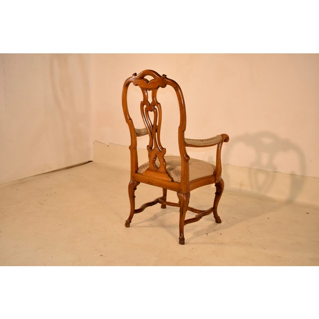 Wood 18th Century Period Queen Anne Walnut Armchair For Sale - Image 7 of 16