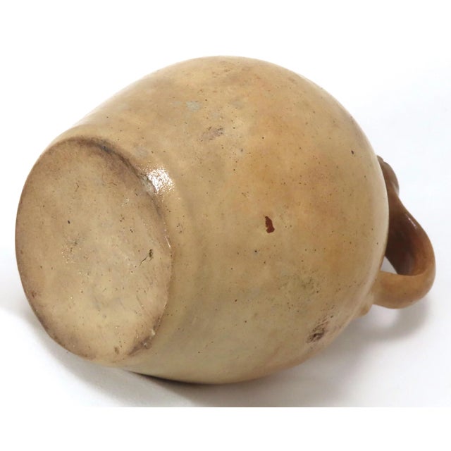 Rare Early 1800s Small Quart Size Ovoid American Stoneware Spirits Jug For Sale - Image 11 of 13