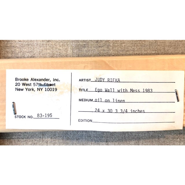 Judy Rifka, Judy Rifka, Abstract Expressionist Oil Painting MIxed Media 3D Construction, 1983 For Sale - Image 14 of 16