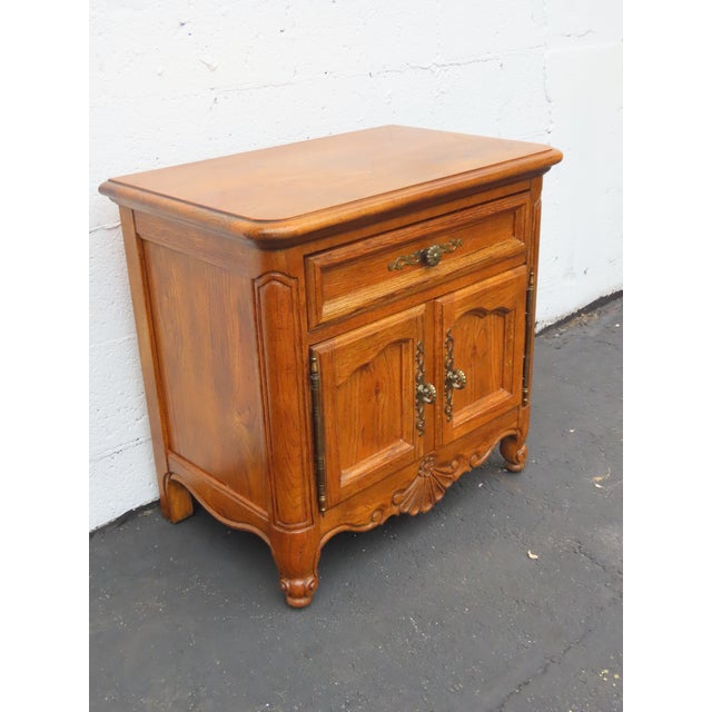 Ethan Allen French Large Nightstands Bedside End Tables a Pair 6648 For Sale - Image 10 of 15