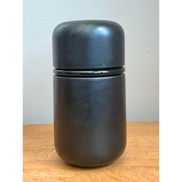 Mid-Century Modern Vintage Italian Matte Ceramic Vase For Sale - Image 3 of 12
