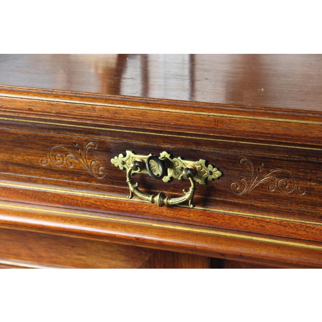 Antique Danish Cabinet in Mahogany, 1890s For Sale - Image 11 of 15