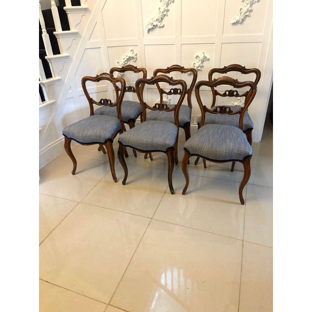Antique Victorian Rosewood Dining Chairs, 1860s, Set of 6 For Sale - Image 15 of 15