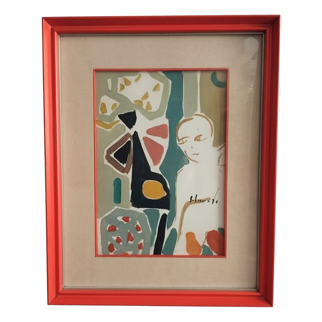 Mario Salmaso, Contemplation, 1971, Oil on Canvas, Framed For Sale