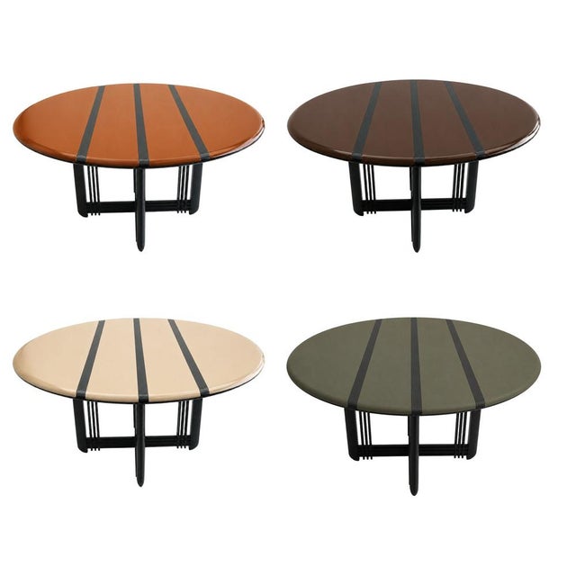Giorgetti Round Dining Table by Umberto Asnago, 1980 For Sale - Image 13 of 14
