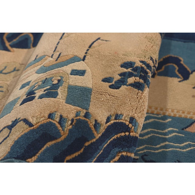 Antique Chinese Pictorial Baotou Rug, 02'01 X 04'02 For Sale In Dallas - Image 6 of 10
