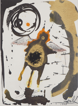 Salvador Dali, La Création des Oiseaux, Lithograph