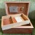 Brown Genuine Daniel Marshall Hand Made Cedar Lined Mahogany Humidor For Sale - Image 8 of 8