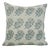 Block Print Water Replicant Cushion Cover 18x18 Inch Cotton Linen- Summer Flower For Sale