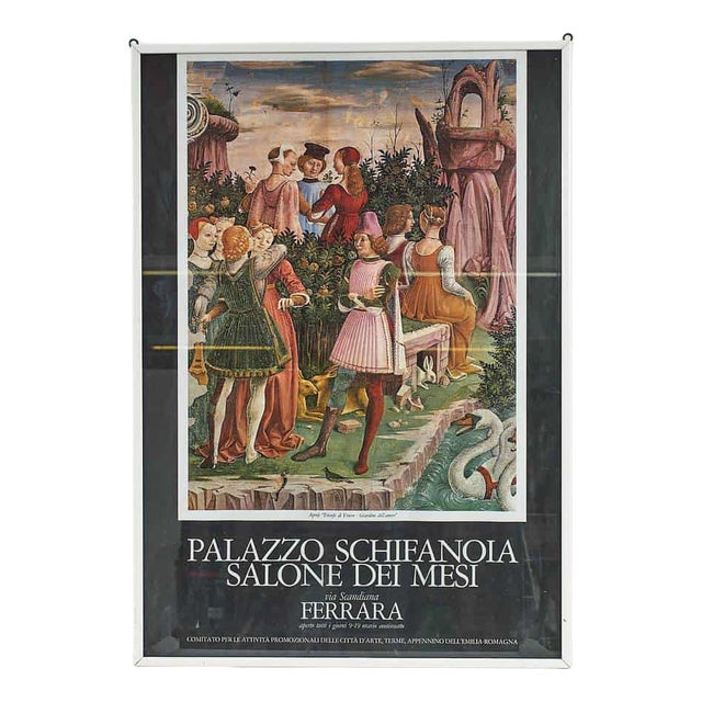 Hall of the Months Palazzo Schifanoia Poster, 1980s For Sale