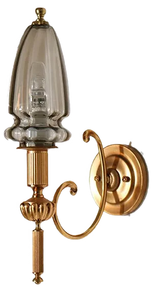 Hollywood Regency Gilt Brass Sconce by Gaetano Sciolari, 1970s