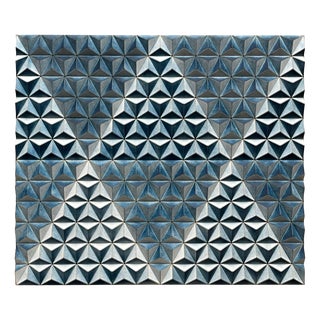 Sebastian Welzel, Gis-7 Topographie Blue Phtalo, Cardboard, Limited Edition 3 of 20 For Sale