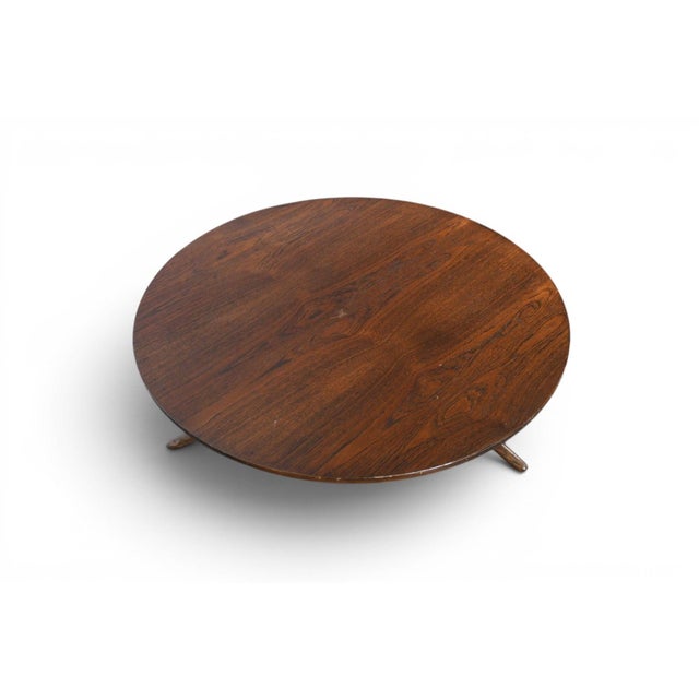Brown Mid 20th Century Adjustable Height Attributed to Jurg Bally Coffee Table For Sale - Image 8 of 13