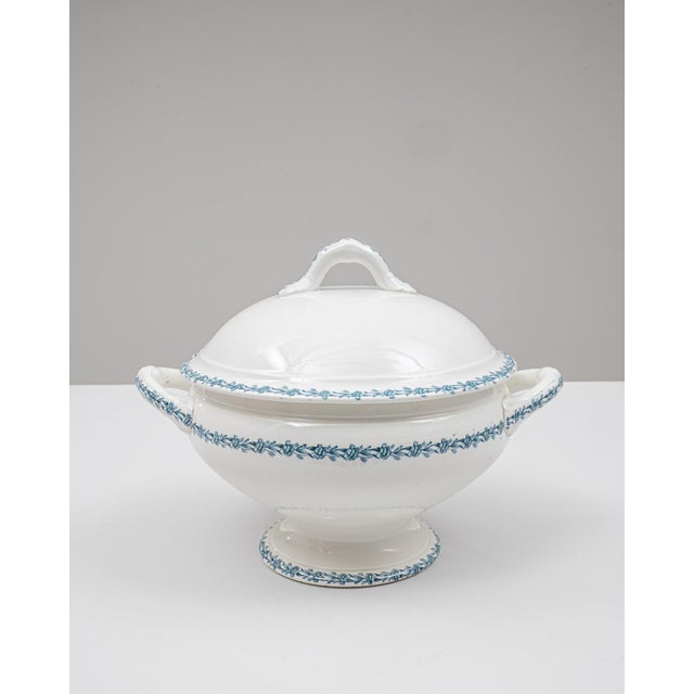 Mid 20th Century Belgian Special Edition Porcelain Tureen With Lid For Sale - Image 16 of 18