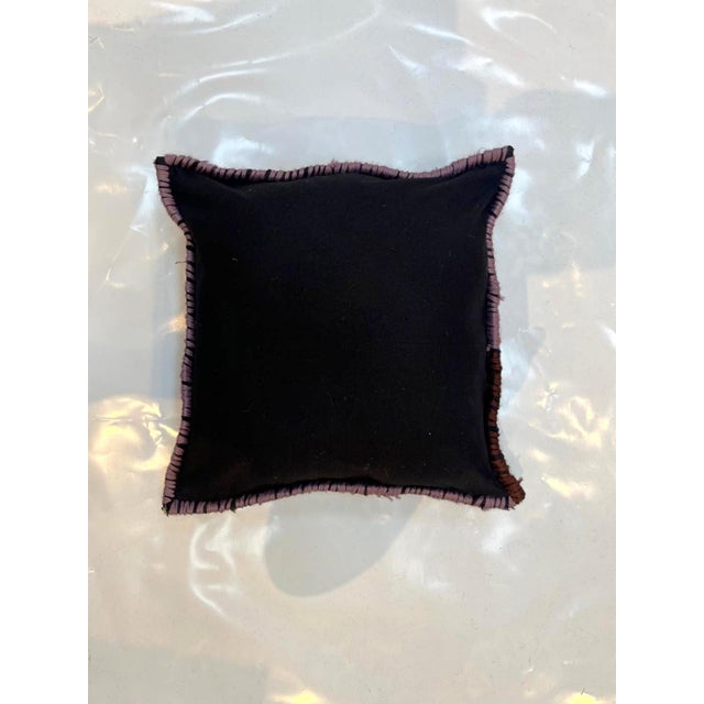 Pillow made with antique Persian Malayer rug fragment-Poly fill with fabric backing , sewn closure-