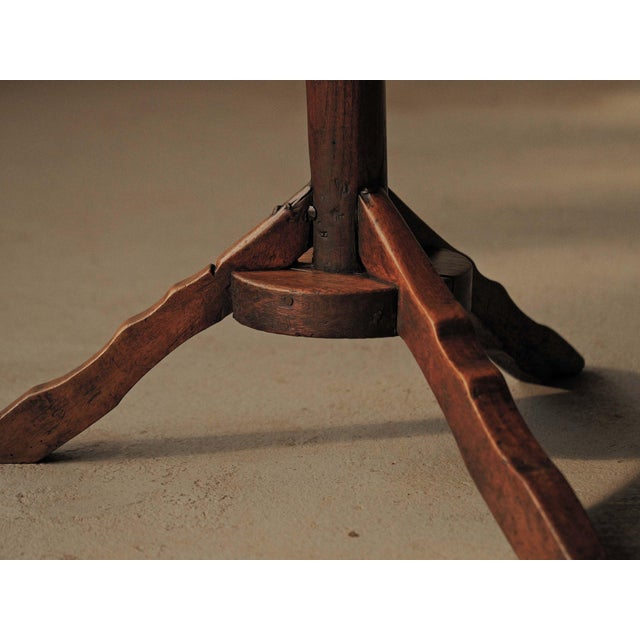 Vintage French Oak Tripod Side Table, 1890s For Sale - Image 9 of 11