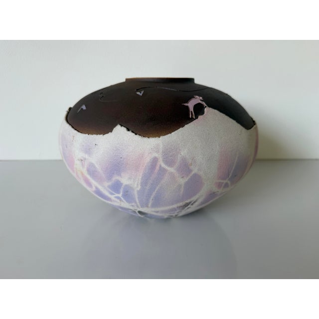 1990's Vintage Native American Studio Pottery Vase – Signed For Sale - Image 4 of 12