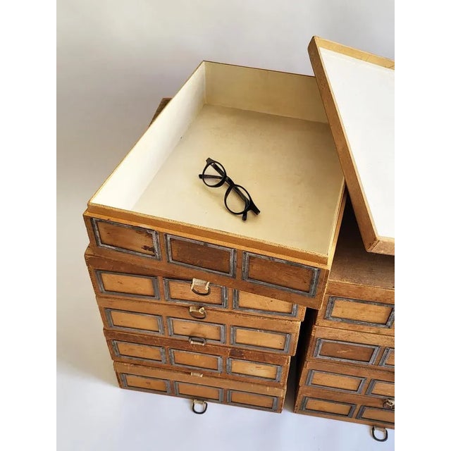 Industrial Wooden Storage Box, 1920s For Sale - Image 9 of 18