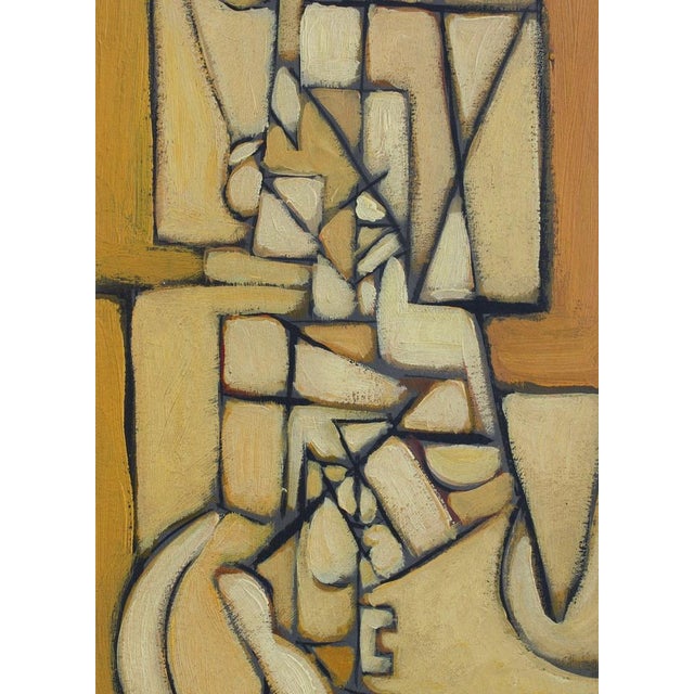 Postwar European Artist, The Vanguard Series Nr. XXV Abstract Composition, 1950s-1970s, Oil on Board, Framed For Sale - Image 8 of 10