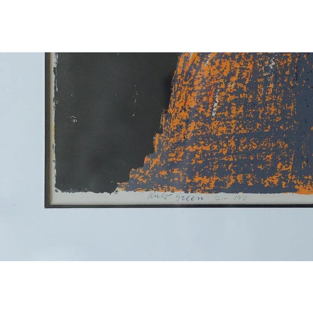 1960s Kulo Green, Composition, 1960s, Color Lithograph, Framed For Sale - Image 5 of 6