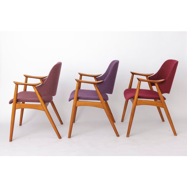 1960s Vintage Lounge Chairs in Beech, Germany 1960s, Set of 4 For Sale - Image 5 of 12