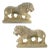 Italian Life-Sized Carved Limestone Lion Statues - a Pair For Sale